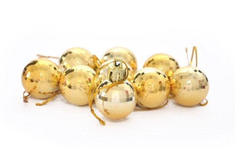 Bombki disco (9 szt.) złote plastik Arpex (BN6233ZLO-4202) Bombki disco (9 szt.) złote plastik Arpex (BN6233ZLO-4202)