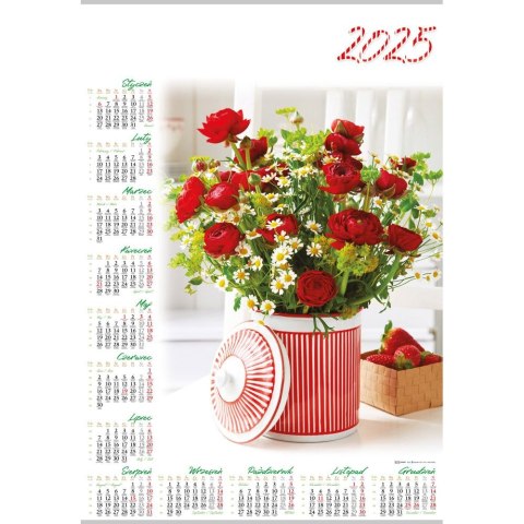 Kalendarz ścienny JASKRY plakatowy 607mm x 880mm Lucrum (PL14) Kalendarz ścienny JASKRY plakatowy 607mm x 880mm Lucrum (PL14)