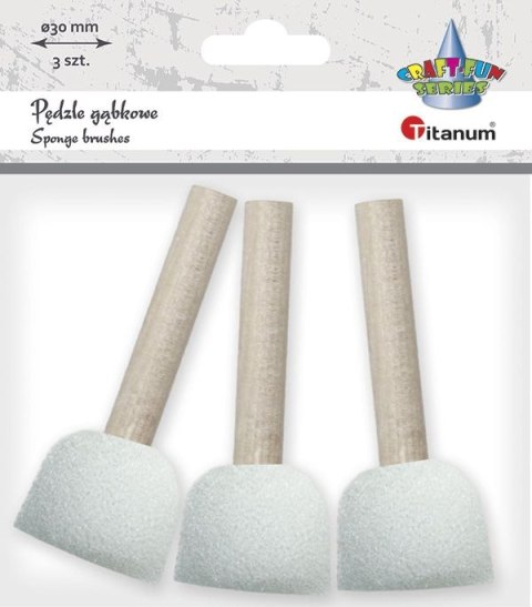 Pędzel Titanum Craft-Fun Series gąbka do malowania 3cm nr 3 Pędzel Titanum Craft-Fun Series gąbka do malowania 3cm nr 3