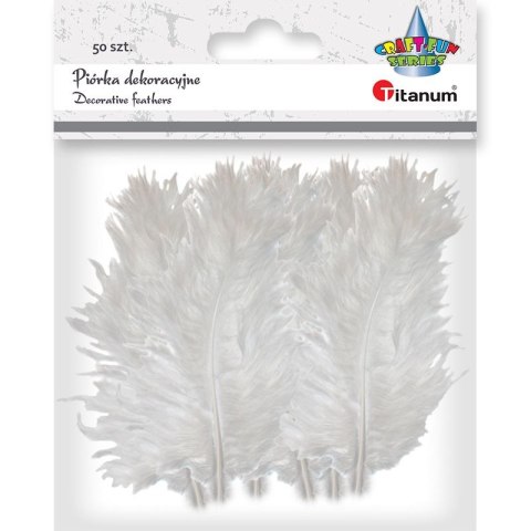Piórka Titanum Craft-Fun Series białe 50 szt Piórka Titanum Craft-Fun Series białe 50 szt