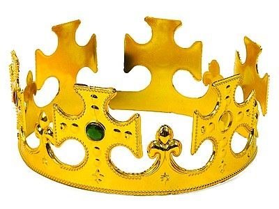 Korona z zapięciem, dł.60cm, wys.8cm, złota Adar (207011)