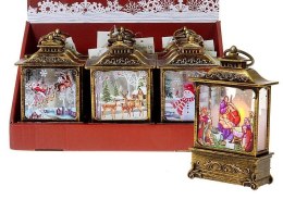 Lampion świąteczny LED z motywem świątecznym 13,5x4,5x8cm Adar (580091)