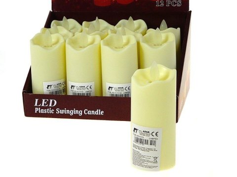 Lampki świąteczne świeca LED 17cm Adar (590892) Lampki świąteczne świeca LED 17cm Adar (590892)