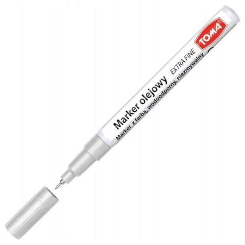 Marker olejowy Toma extra fine srebrny 0,9mm (TO-442 9 4) Marker olejowy Toma extra fine srebrny 0,9mm (TO-442 9 4)