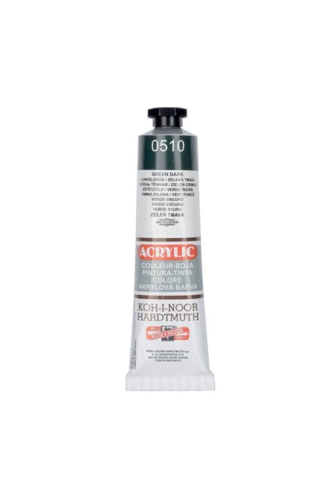 Farba akrylowa Koh-I-Noor kolor: zielony ciemny 40ml (510) Farba akrylowa Koh-I-Noor kolor: zielony ciemny 40ml (510)