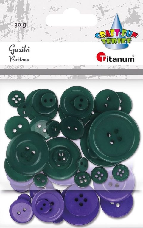 Guziki Titanum Craft-Fun Series plastikowe mix (24BR0202-32) Guziki Titanum Craft-Fun Series plastikowe mix (24BR0202-32)