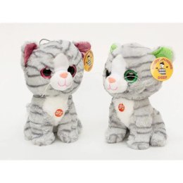 Pluszak kot siedzący pręgowany z dźwiękiem [mm:] 180 Deef (04205)