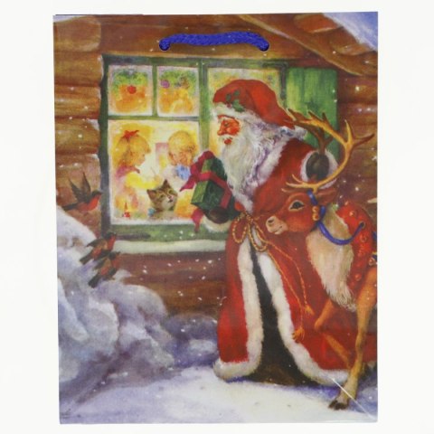 Torba prezentowa torebka laminowana mikołaje [mm:] 178x229x 98 Panorama (pl-2)