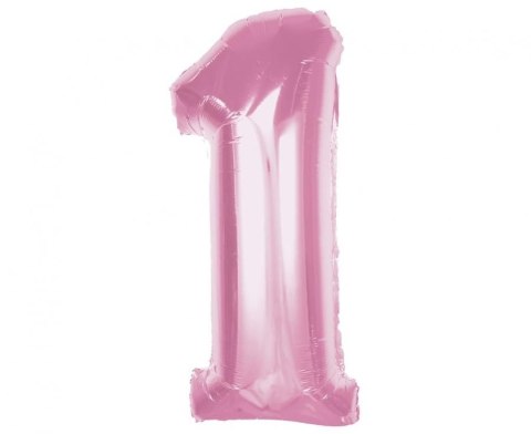 Balon foliowy Godan Smart, cyfra 1, j. różowa, 92 cm (CH-S9J1) Balon foliowy Godan Smart, cyfra 1, j. różowa, 92 cm (CH-S9J1)