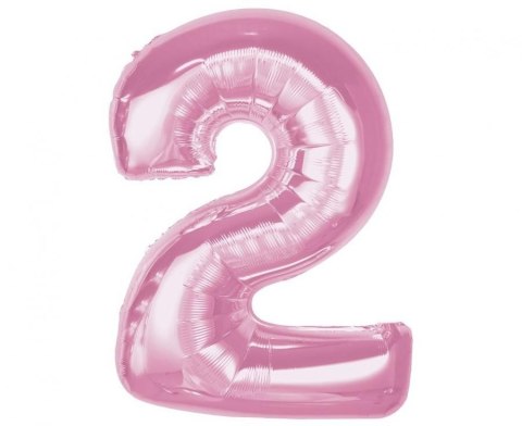 Balon foliowy Godan Smart, cyfra 2, j. różowa, 92 cm (CH-S9J2) Balon foliowy Godan Smart, cyfra 2, j. różowa, 92 cm (CH-S9J2)
