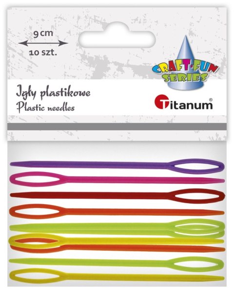 Igły Titanum Craft-Fun Series igły plastikowe 10szt/9cm plastik 10 sztuk Igły Titanum Craft-Fun Series igły plastikowe 10szt/9cm plastik 10 sztuk