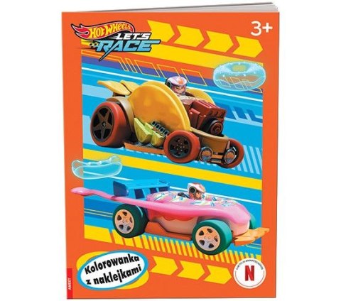 Książka dla dzieci Ameet Hot Wheels™ Kolorowanka z Naklejkami (NA-1601) Książka dla dzieci Ameet Hot Wheels™ Kolorowanka z Naklejkami (NA-1601)
