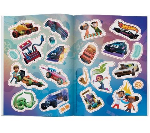 Książka dla dzieci Ameet Hot Wheels™ Kolorowanka z Naklejkami (NA-1601) Książka dla dzieci Ameet Hot Wheels™ Kolorowanka z Naklejkami (NA-1601)