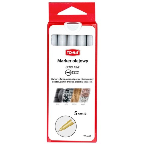 Marker olejowy Toma extra fine srebrny 0,9mm (TO-442 9 4) Marker olejowy Toma extra fine srebrny 0,9mm (TO-442 9 4)