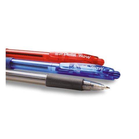 Długopis olejowy Pentel BK417B czerwony 0,27mm Długopis olejowy Pentel BK417B czerwony 0,27mm