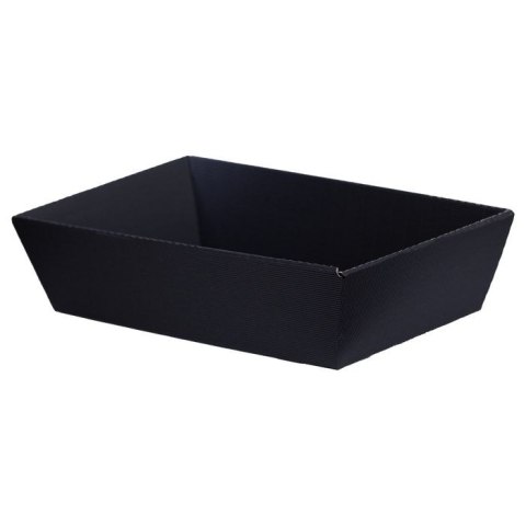 Kosz prezentowy Paw z czarnej tektury z otwartą falą 23 x 39 x 11 cm 10szt (GM-KC-3) Kosz prezentowy Paw z czarnej tektury z otwartą falą 23 x 39 x 11 cm 10szt (GM-KC-3)