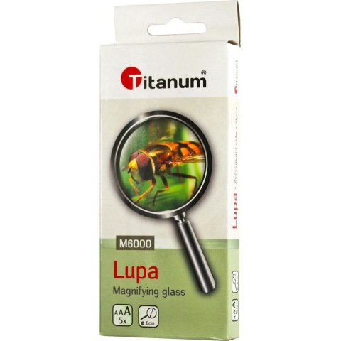 Lupa Titanum 6 cm powiększenie 5-krotne Lupa Titanum 6 cm powiększenie 5-krotne