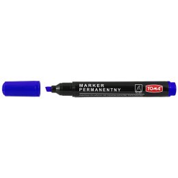 Marker permanentny Toma niebieski ścięta końcówka