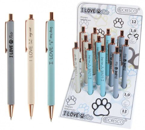 Długopis Zenith 4 12 SZT I LOVE PETS 5907464223868 niebieski 1,0mm Cresco (230004) Długopis Zenith 4 12 SZT I LOVE PETS 5907464223868 niebieski 1,0mm Cresco (230004)