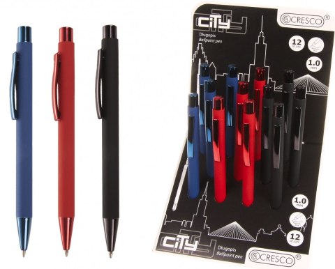 Długopis Zenith 4 Cresco 12 SZTUK CITY 59074642232663 niebieski 1,0mm (750035) Długopis Zenith 4 Cresco 12 SZTUK CITY 59074642232663 niebieski 1,0mm (750035)