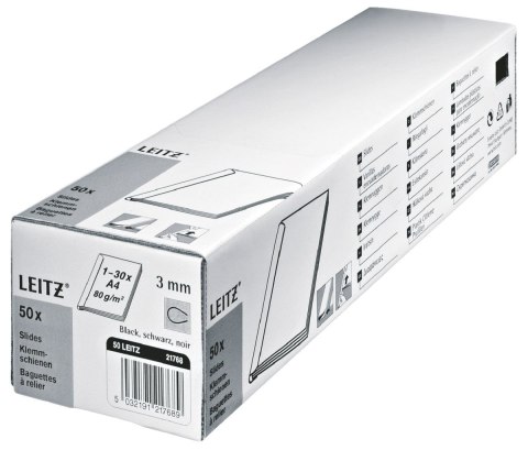 Listwy wsuwane przezroczysty 3mm Leitz (21770)