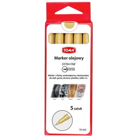 Marker olejowy Toma extra fine złoty 0,9mm (TO-442 9 6) Marker olejowy Toma extra fine złoty 0,9mm (TO-442 9 6)