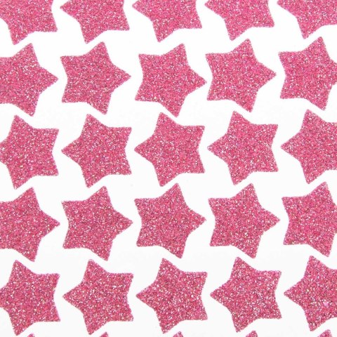 Naklejka (nalepka) brokatowe z pianki różowe Arpex (BN7857ROZ-8663)