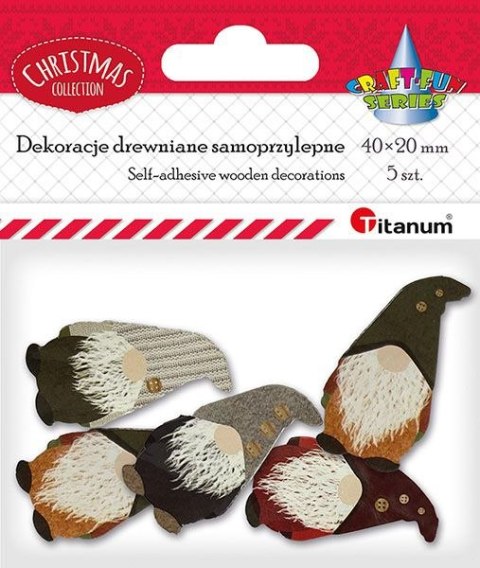Ozdoba papierowa Titanum Craft-Fun Series Skrzat 5 szt (DIY-CH-MA-021) Ozdoba papierowa Titanum Craft-Fun Series Skrzat 5 szt (DIY-CH-MA-021)