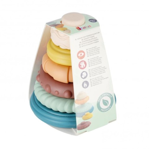 Układanka Bam Bam piramidka pastelowa (500692) Układanka Bam Bam piramidka pastelowa (500692)