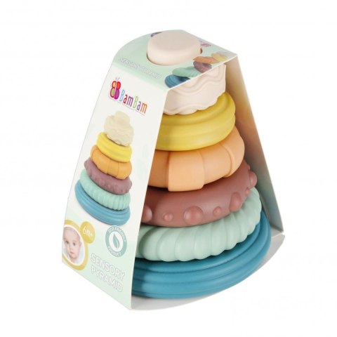 Układanka Bam Bam piramidka pastelowa (500692) Układanka Bam Bam piramidka pastelowa (500692)