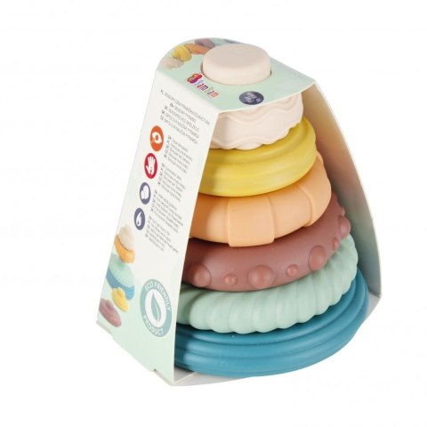 Układanka Bam Bam piramidka pastelowa (500692) Układanka Bam Bam piramidka pastelowa (500692)