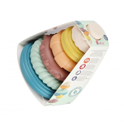 Układanka Bam Bam piramidka pastelowa (500692) Układanka Bam Bam piramidka pastelowa (500692)