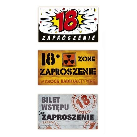 Zaproszenie Duże 18-stka Merigraf (5902221801471)