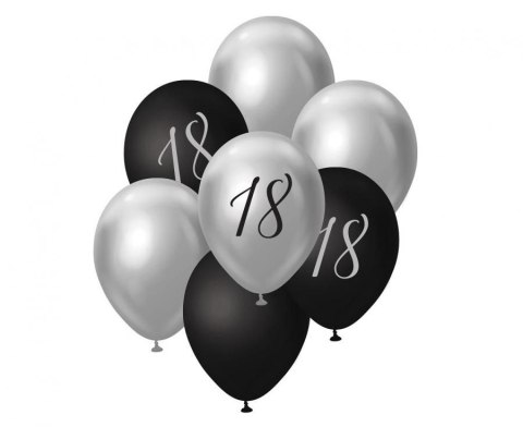 Balon gumowy Godan Beauty&Charm srebrno-czarny numer 18, 7 szt. mix 12cal (BB-18S7) Balon gumowy Godan Beauty&Charm srebrno-czarny numer 18, 7 szt. mix 12cal (BB-18S7)