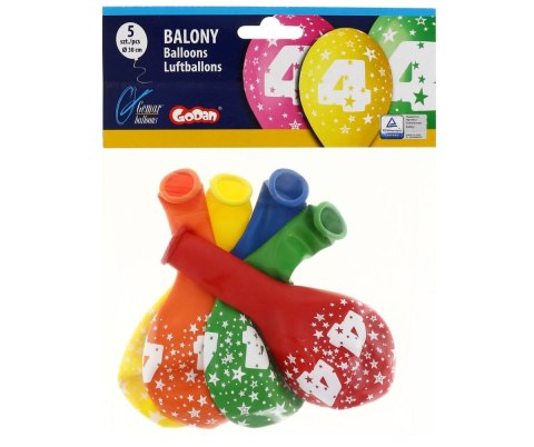 Balon gumowy Godan Z NADRUKIEM 5 szt mix 300mm 12cal (GS110/4) Balon gumowy Godan Z NADRUKIEM 5 szt mix 300mm 12cal (GS110/4)