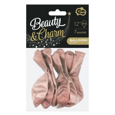 Balon gumowy Godan platynowe różowo-złote różowy metaliczny 12cal (CB-7LRZ) Balon gumowy Godan platynowe różowo-złote różowy metaliczny 12cal (CB-7LRZ)