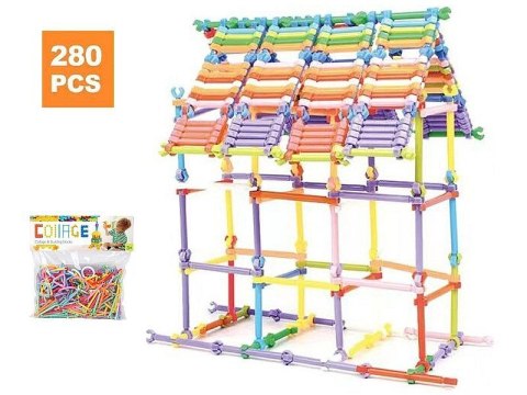 Klocki plastikowe Adar patyczki 280 elementów (605954) Klocki plastikowe Adar patyczki 280 elementów (605954)