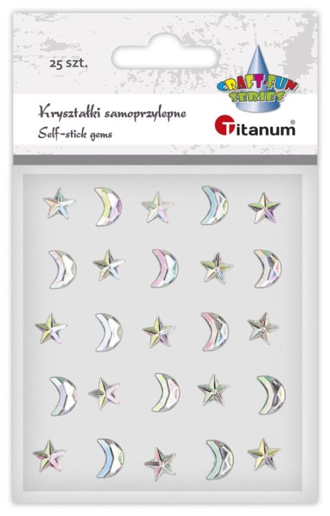 Kryształki Titanum Craft-Fun Series księżyce, gwiazdki srebrne (24MH0377) Kryształki Titanum Craft-Fun Series księżyce, gwiazdki srebrne (24MH0377)