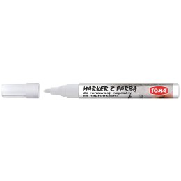 Marker specjalistyczny Toma biały 2,5mm okrągła końcówka
