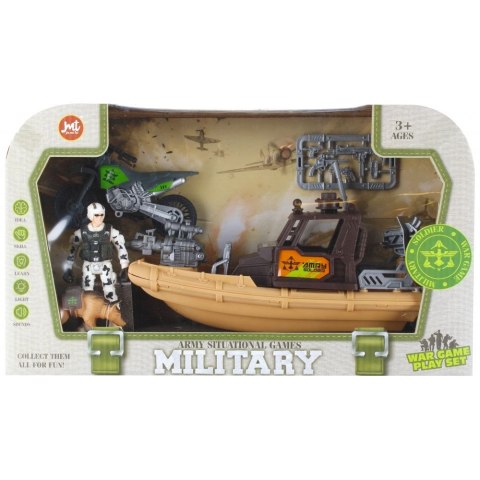 Motorówka wojskowa z akcesoriami Mega Creative (523008)