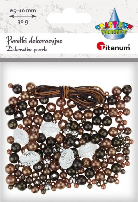Perełki Titanum Craft-Fun Series zestaw do zrobienia biżuterii (BR230008-black) Perełki Titanum Craft-Fun Series zestaw do zrobienia biżuterii (BR230008-black)