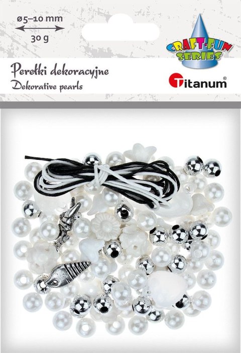Perełki Titanum Craft-Fun Series zestaw do zrobienia biżuterii (BR230008-silver) Perełki Titanum Craft-Fun Series zestaw do zrobienia biżuterii (BR230008-silver)