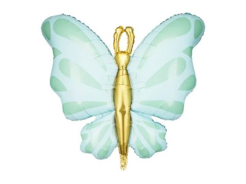 Balon foliowy Motyl, 69x69 cm, miętowy Partydeco (FB248-103)