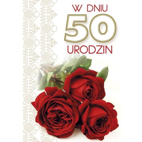 Kartka składana URODZINY B6 Pol-Mak (B6GE_ur_ML)