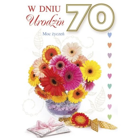 Kartka składana URODZINY B6 Pol-Mak (B6GE_ur_ML)