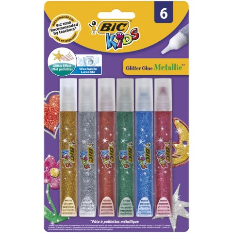 Klej artystyczny brokatowy metaliczny 10,5ml Bic Klej artystyczny brokatowy metaliczny 10,5ml Bic