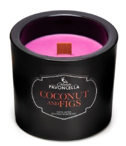 Świeczka ozdobna Pavoncella Coconut and Figs czarna 170g (5905711530417)