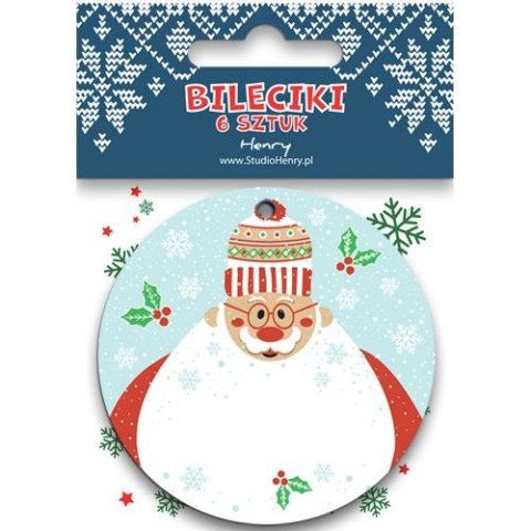 Bileciki do prezentów MIKOŁAJ Z BRODA Henry (5905701485666) Bileciki do prezentów MIKOŁAJ Z BRODA Henry (5905701485666)