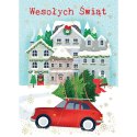Kartka składana BN AUTO Z CHOINKĄ B6 Henry (5905701483433)