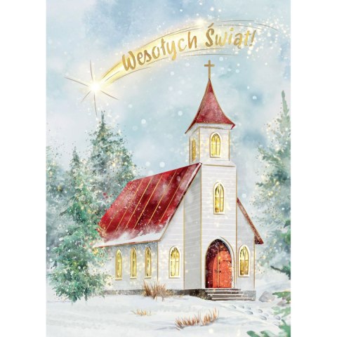 Kartka składana BN KOSCIÓŁ Z GWIAZDA B6 Henry (5905701483471)